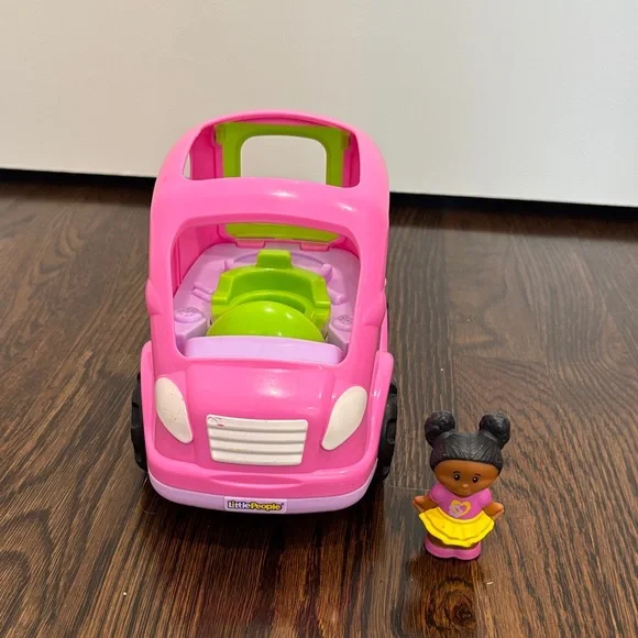 Little People Pink Toy Car with Figure - Picture 1 of 4